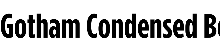 Gotham Condensed Bold cкачати шрифт безкоштовно